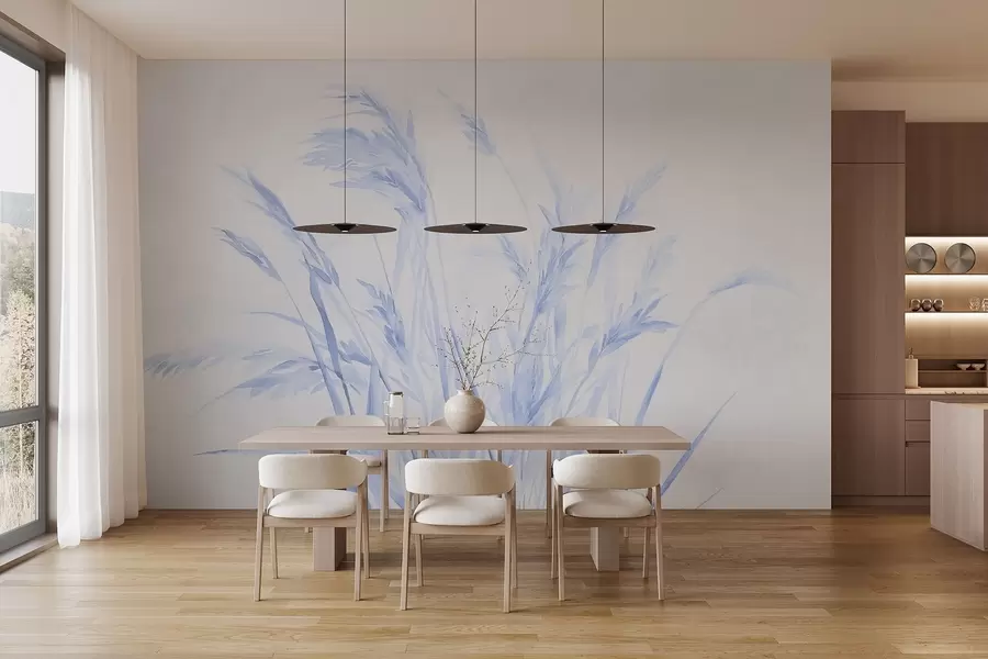 stenske poslikave Enobarvne vintage pšenične klase w09068v1