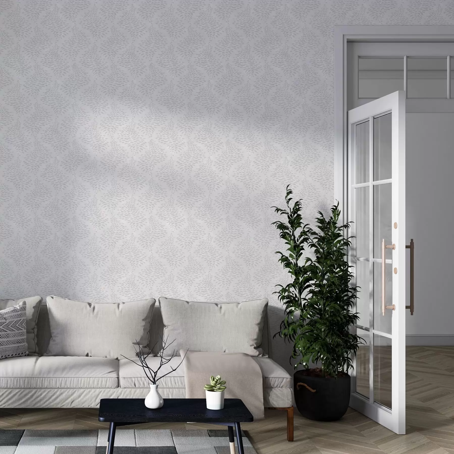 stenske poslikave Abstraktni cvetlični minimalizem a00144
