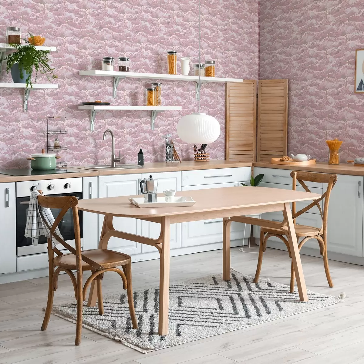 Ozadje Globoko modra pokrajina z drevesi v nočnih tonih a00170v4