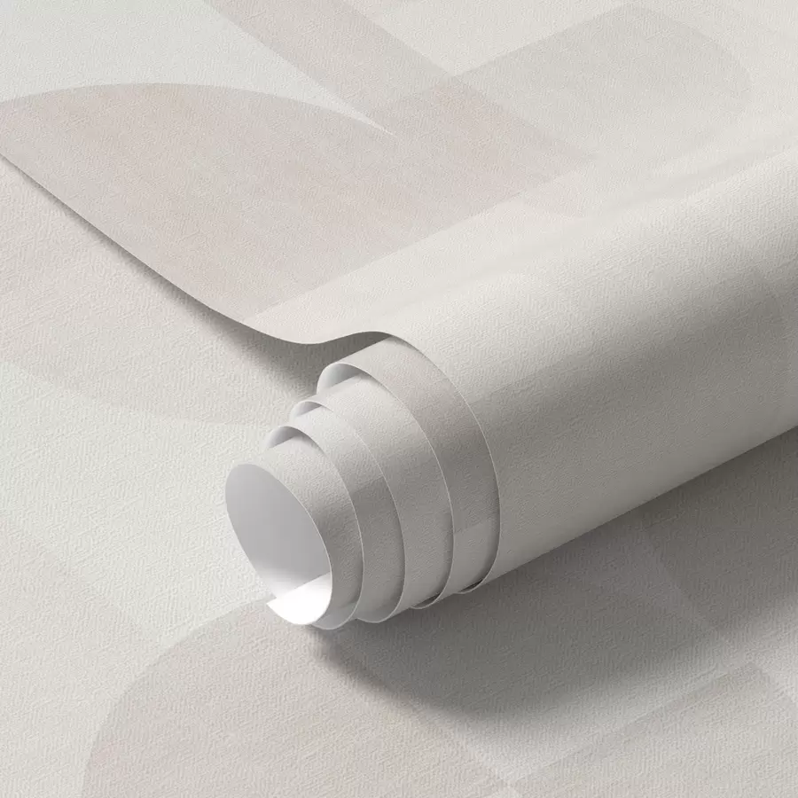 stenske poslikave Minimalistična geometrija v svetlo smetanovi paleti a00189