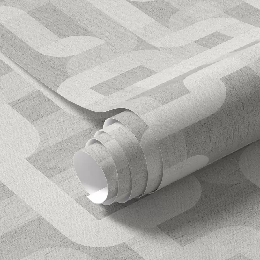 stenske poslikave Sodoben grafični vzorec z ukrivljenimi linijami a00190