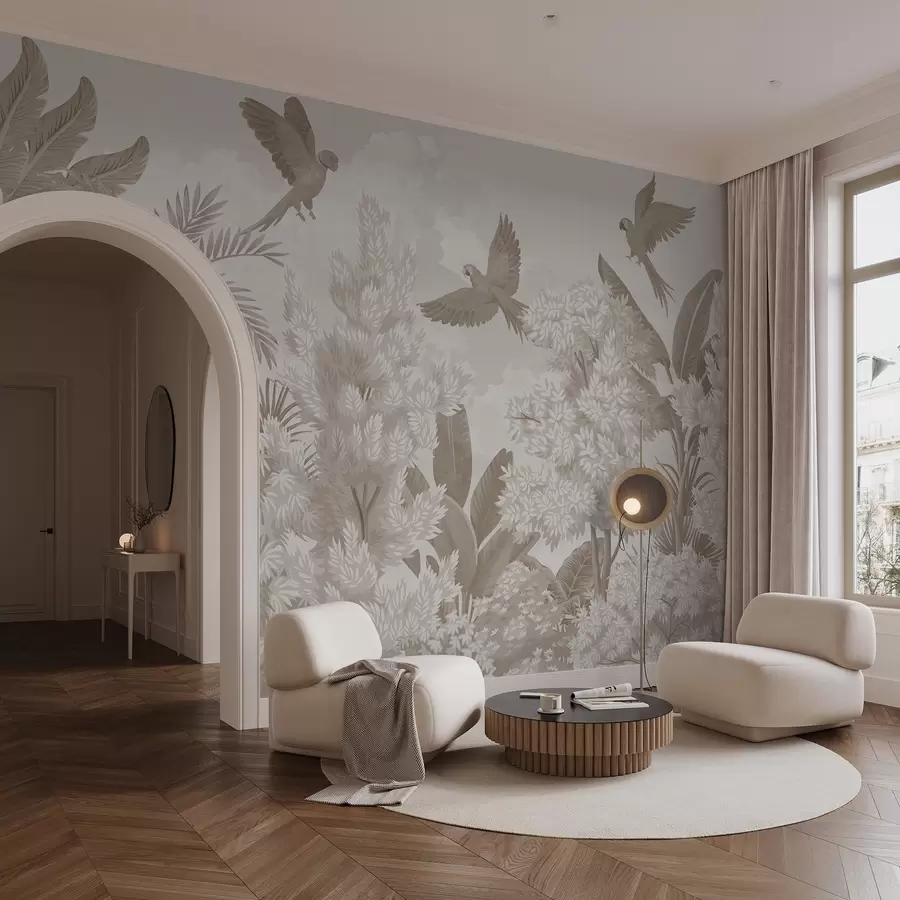 stenske poslikave Papige v džungli w04105v1