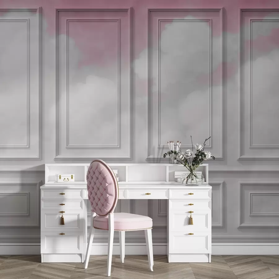 stenske poslikave Imitacija kalupov z zračnimi oblaki w04110v2