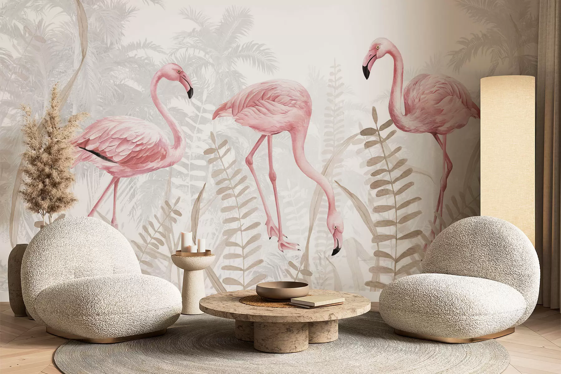 stenske poslikave Flamingo w04122