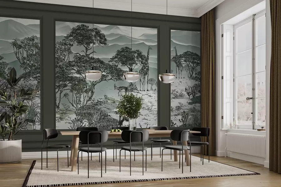 stenske poslikave Afriške živali w09230v1