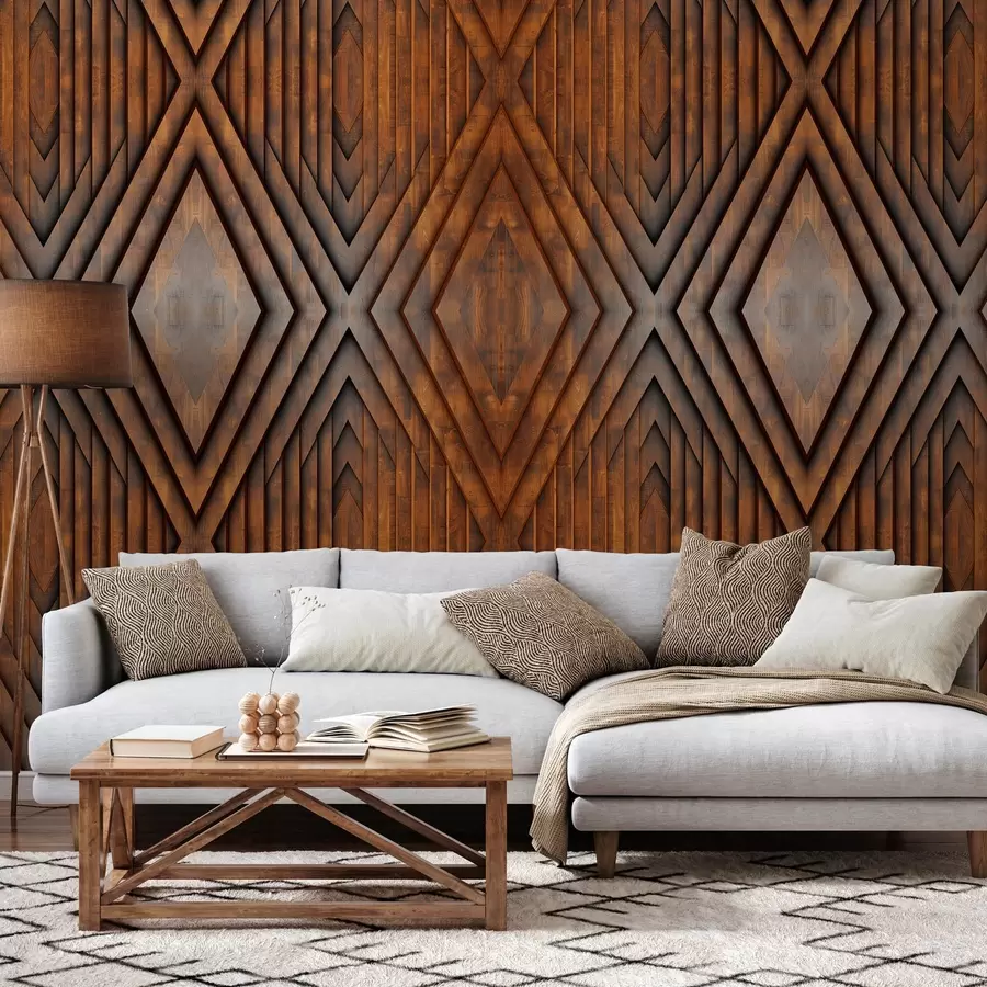 stenske poslikave imitacija lesenih plošč w04168v1