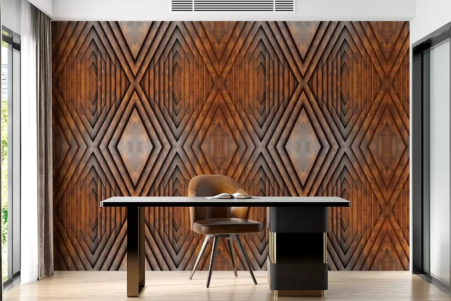 stenske poslikave imitacija lesenih plošč w04168v1