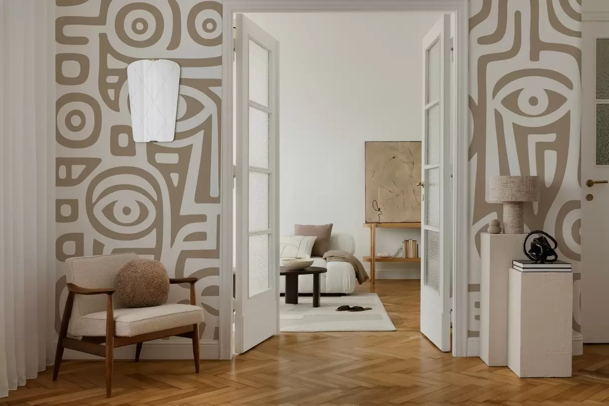 stenske poslikave Stilizirane podrobnosti obraza w04186v2