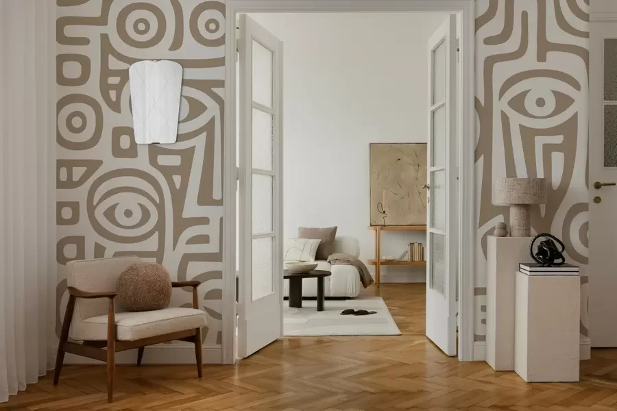 stenske poslikave Stilizirane podrobnosti obraza w04186v2