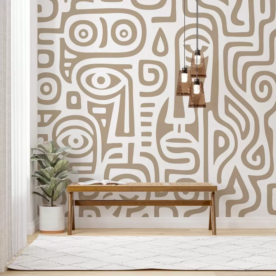 stenske poslikave Stilizirane podrobnosti obraza w04186v2