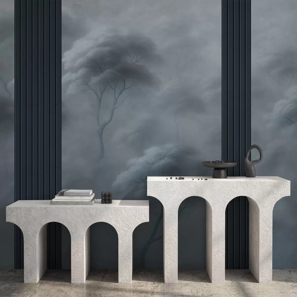 stenske poslikave Gozd se sreča z umetniško ploščo w04187v2