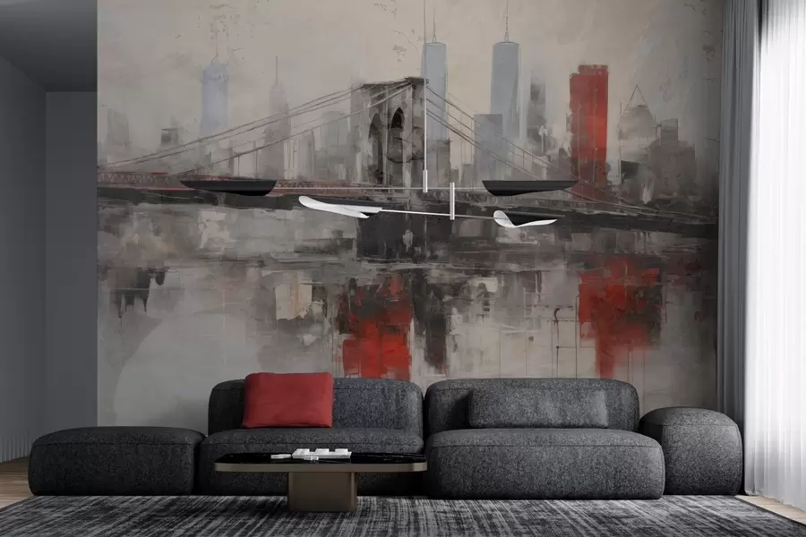 stenske poslikave Urbana pokrajina Loftscape w04192
