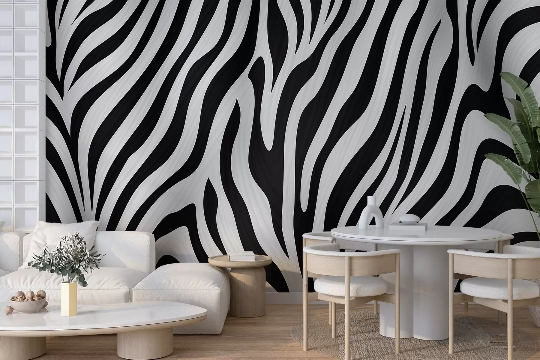 stenske poslikave Zebra vzorec w04214