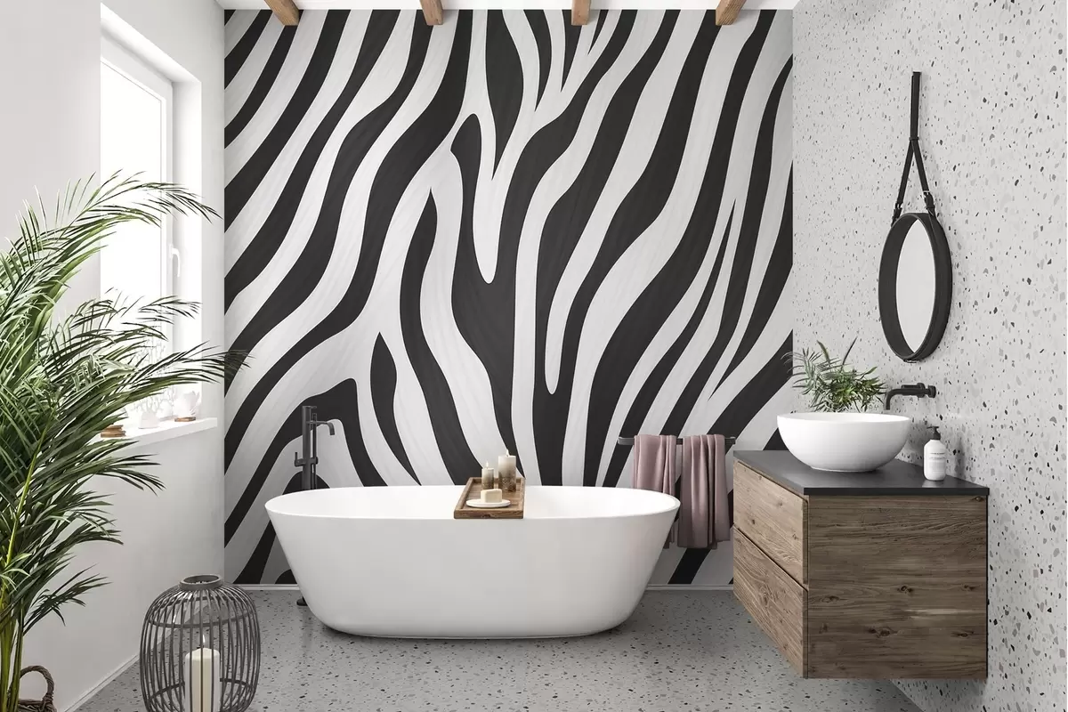stenske poslikave Zebra vzorec w04214