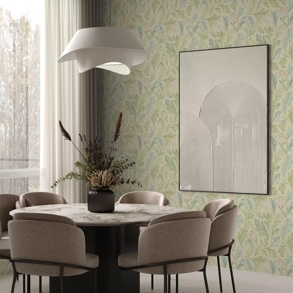 Ozadje Vintage listi na rumenkastem ozadju, mehke barve a00277v1 Ozadje Vintage listi na rumenkastem ozadju, mehke barve a00277v1