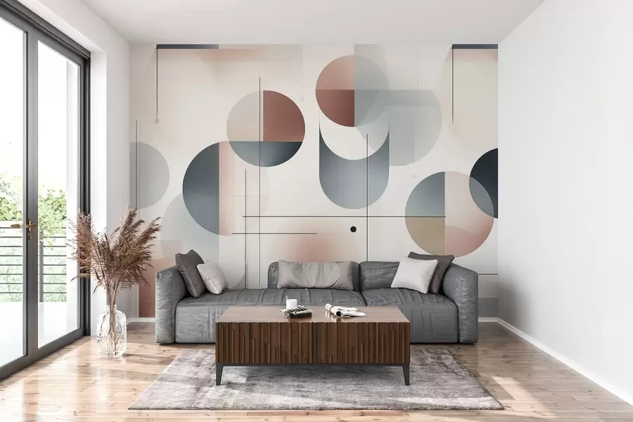 stenske poslikave Geometrijske abstraktne oblike w04220