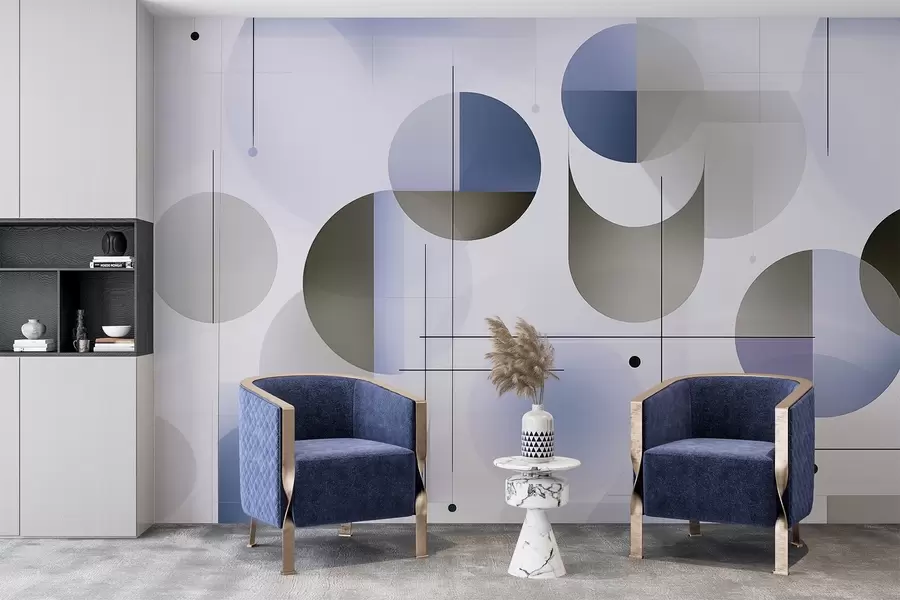 stenske poslikave Geometrijske abstraktne oblike w04220v1