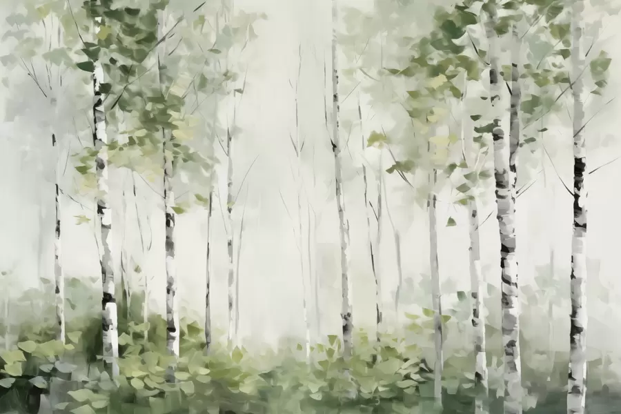 stenske poslikave Slikarstvo imitacije listnatega gozda w04234