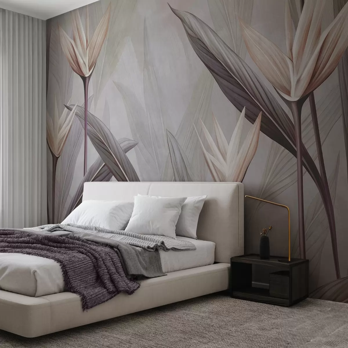 stenske poslikave Fairy strelitzia w04324