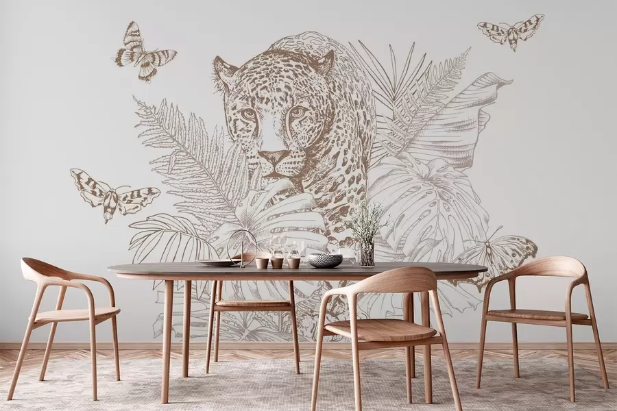 stenske poslikave Leopard w04358v1