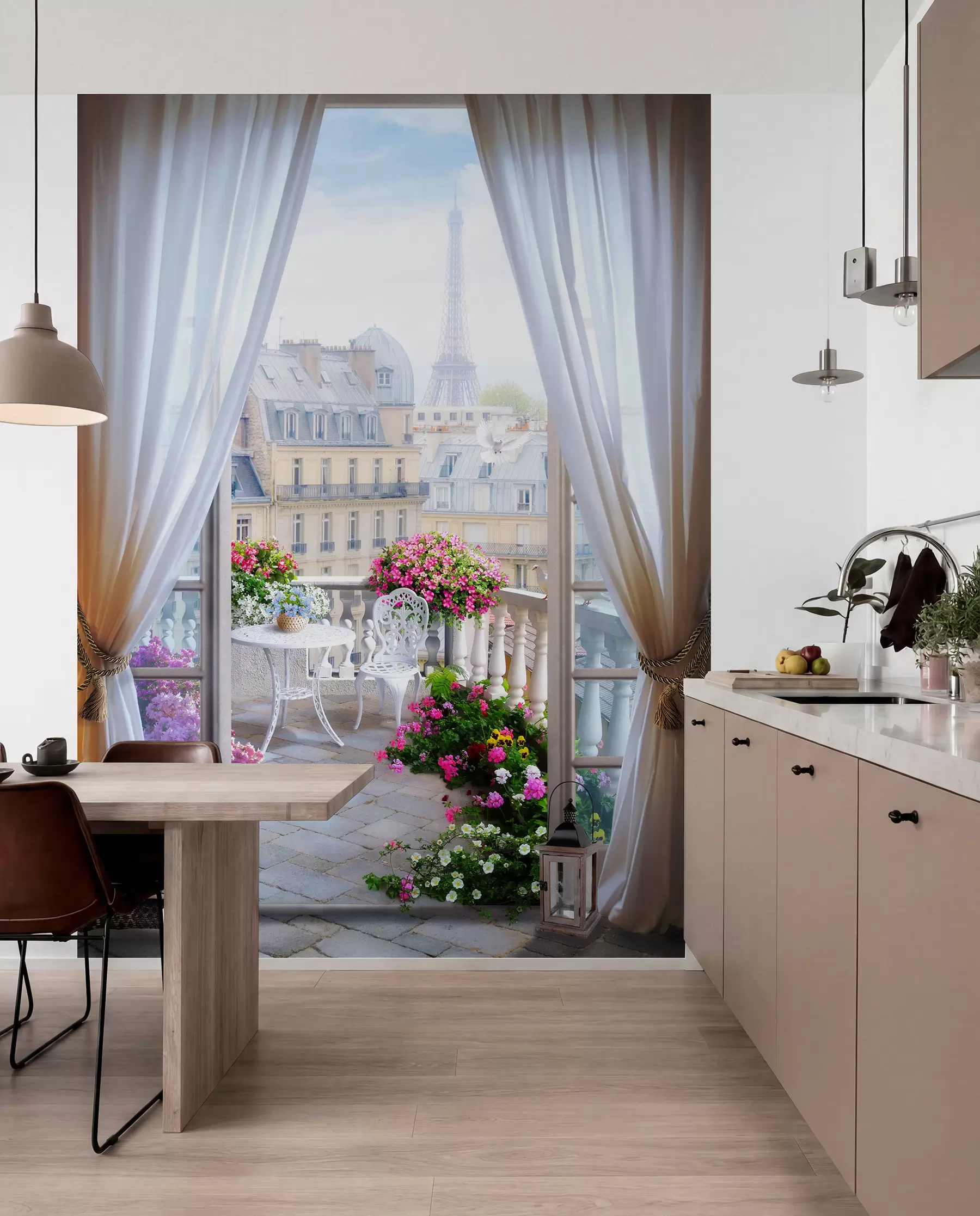 stenske poslikave Pariz, pogled z okna u79425