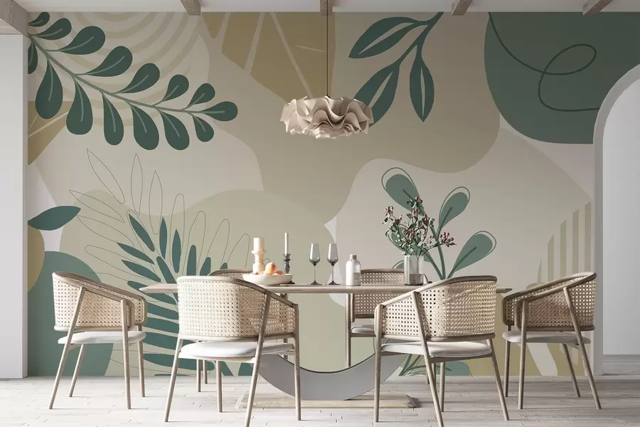 stenske poslikave Abstrakcija, listi w04366v2