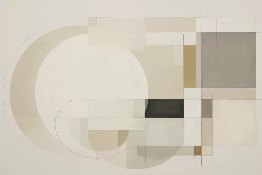 stenske poslikave Geometrijska abstrakcija w04381