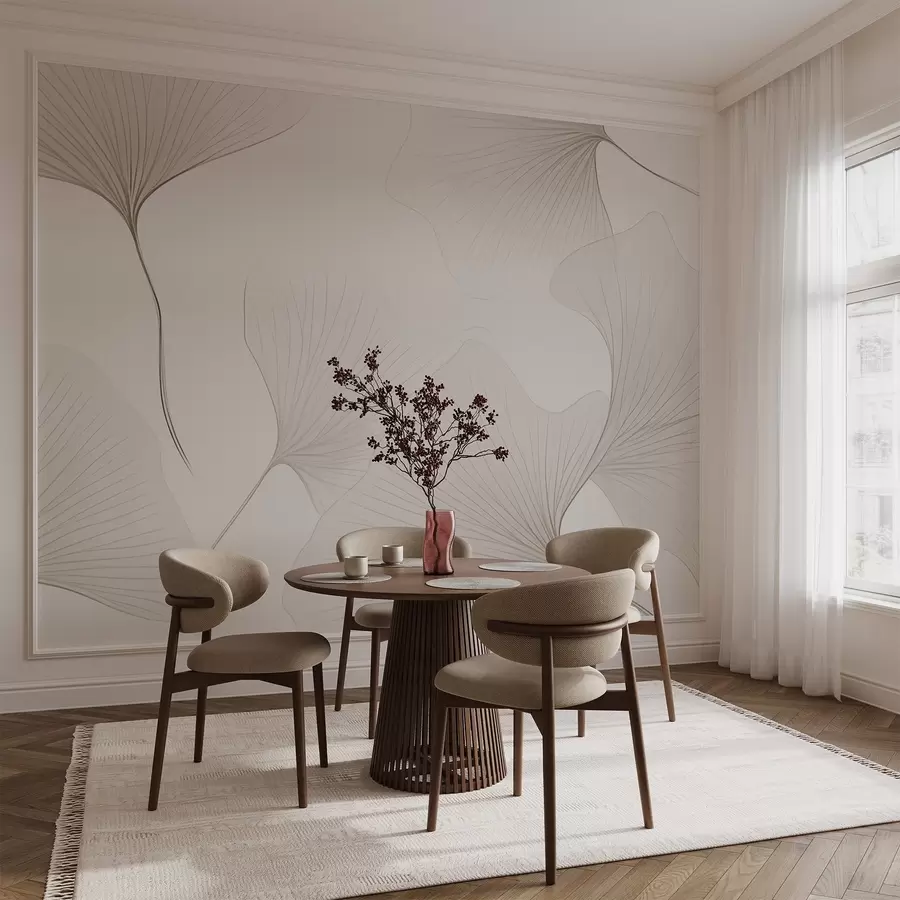 stenske poslikave Prozorni listi ginka w04433v1