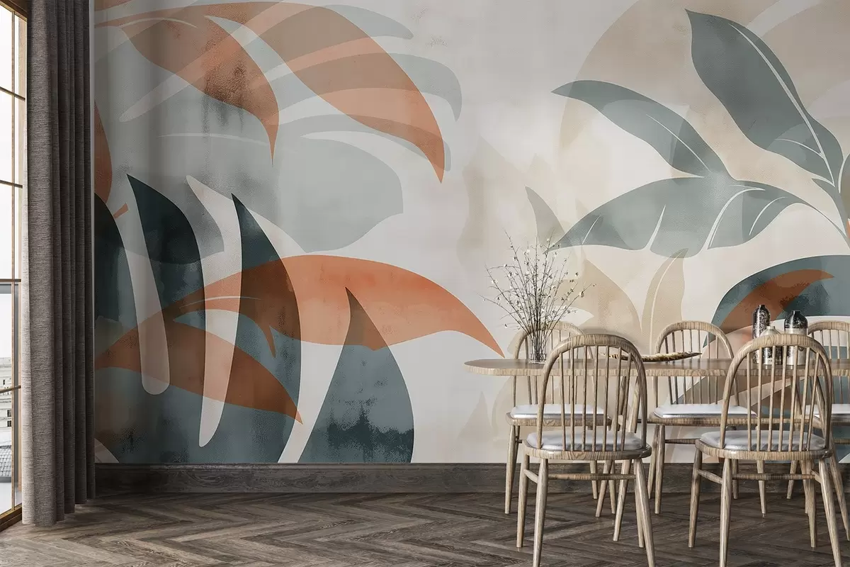 stenske poslikave Palmovi listi w04482