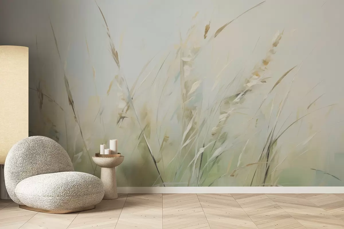 stenske poslikave Imitacija slikanja trave w04484