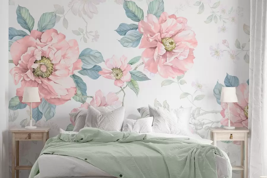 stenske poslikave Cvetje v razcvetu w04491v1