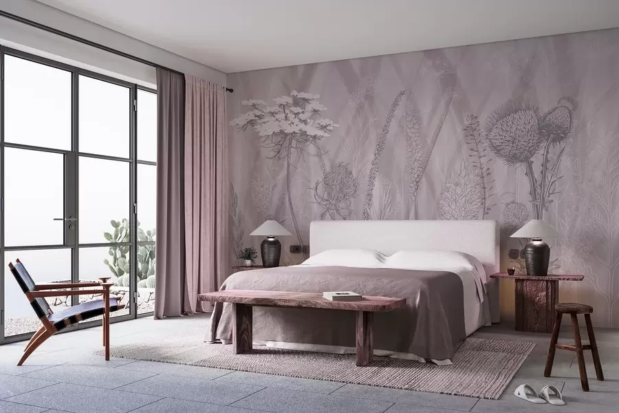 stenske poslikave Trave in herbarij w04473v2