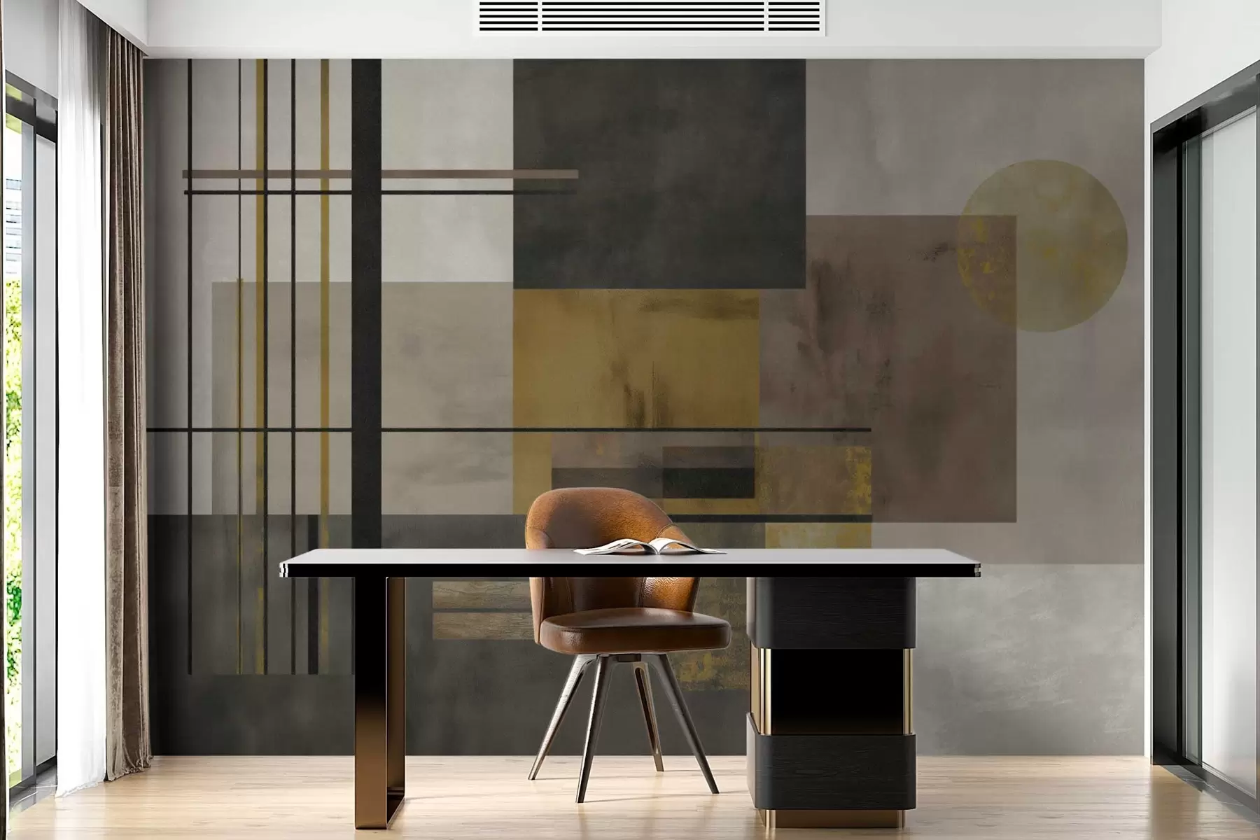 stenske poslikave abstraktna geometrija w04502