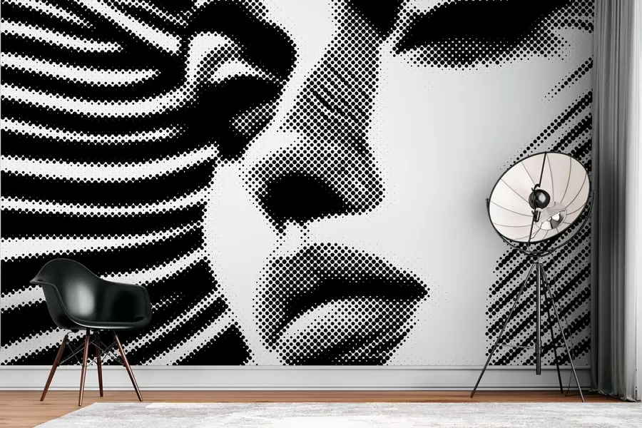 stenske poslikave Pop art stil obraza ženske w04504