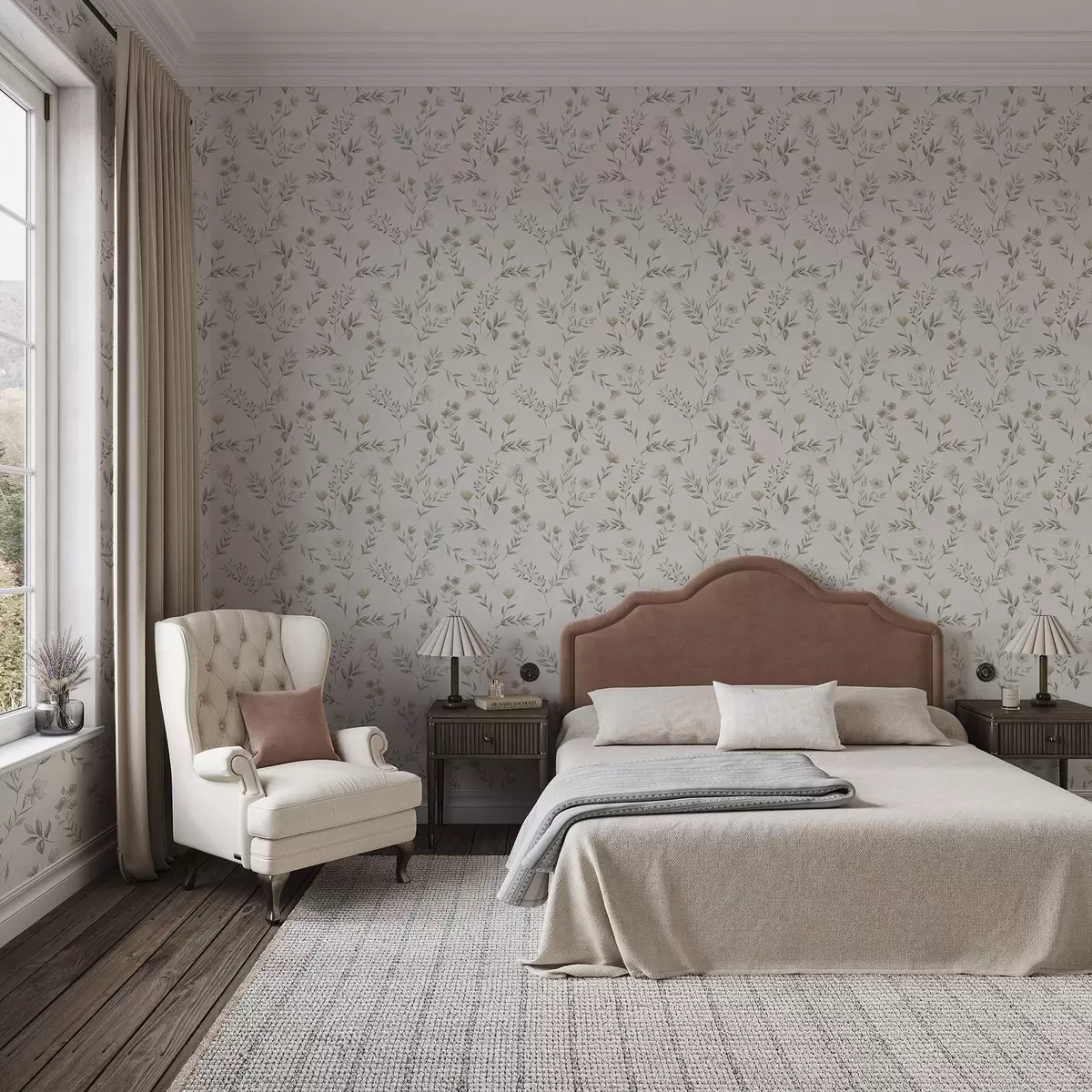 Ozadje Majhne akvarelne veje in cvetje na svetlem ozadju a00665 Ozadje Majhne akvarelne veje in cvetje na svetlem ozadju a00665