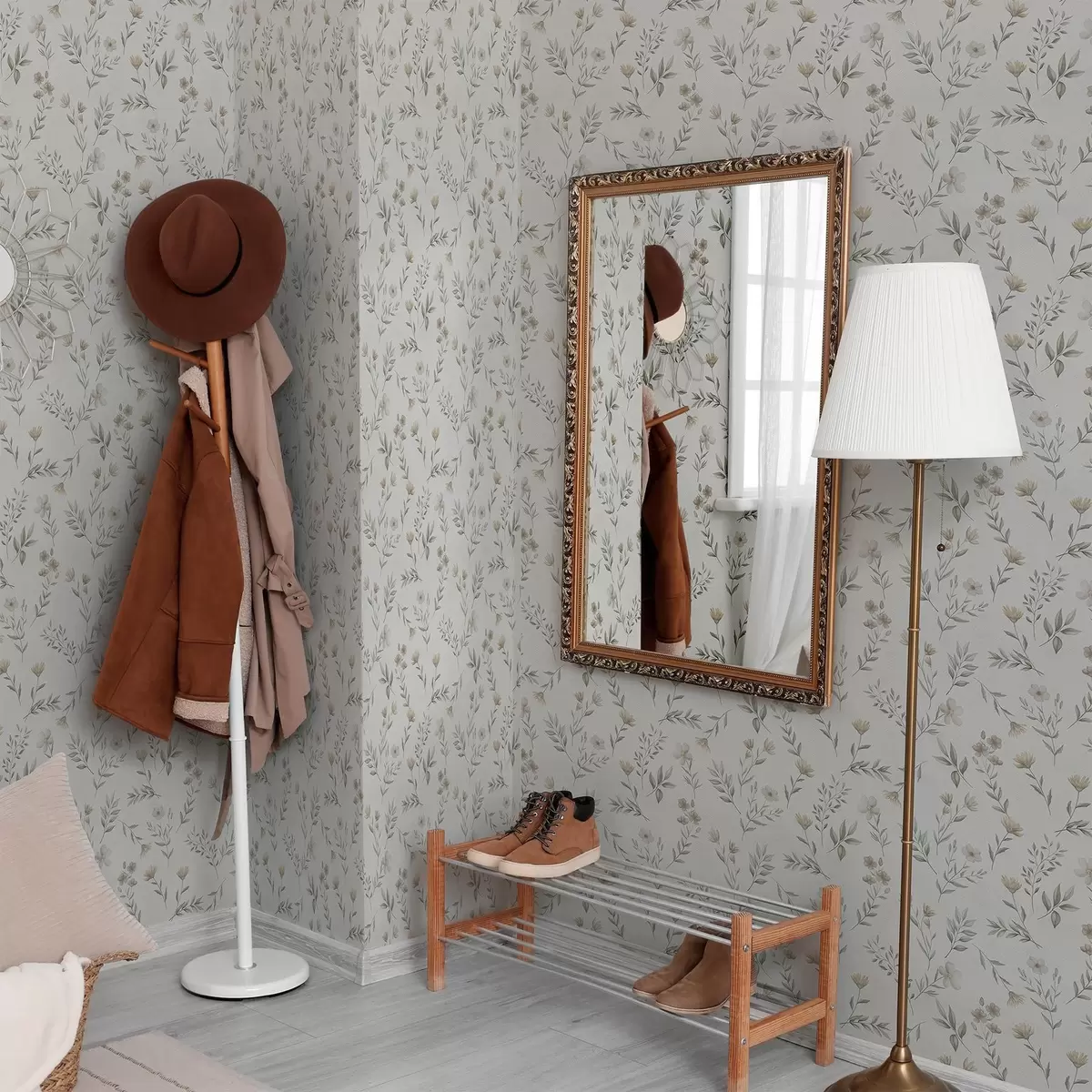 Ozadje Majhne akvarelne veje in cvetje na svetlem ozadju a00665 Ozadje Majhne akvarelne veje in cvetje na svetlem ozadju a00665