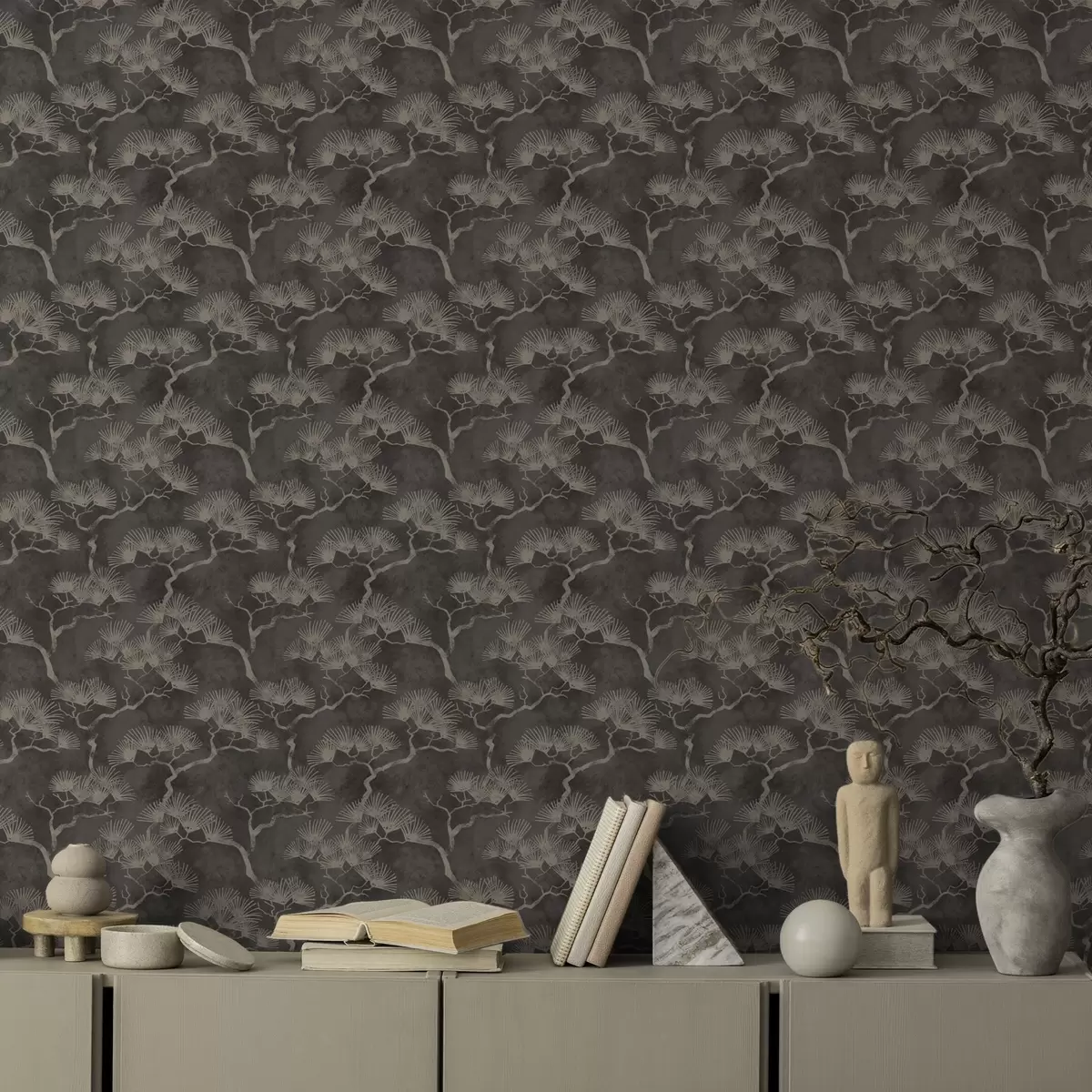 Ozadje Silhuete borovcev na temnem ozadju, meglena tekstura a00742 Ozadje Silhuete borovcev na temnem ozadju, meglena tekstura a00742