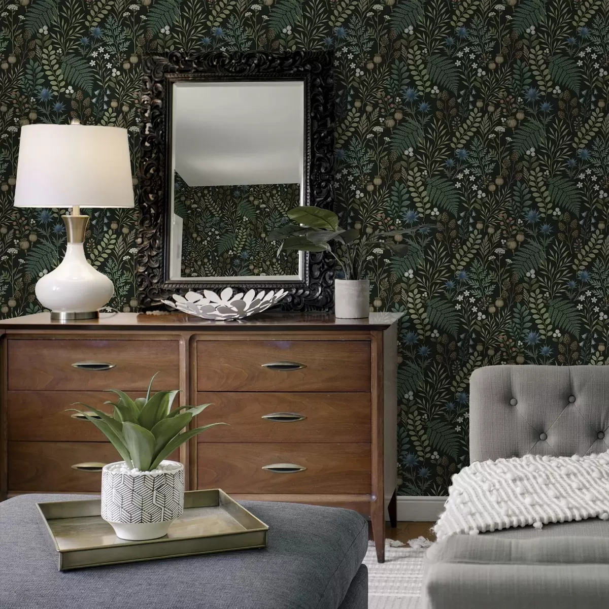 Ozadje Poljska trava, jagode in semena na temnem ozadju a00706 Ozadje Poljska trava, jagode in semena na temnem ozadju a00706