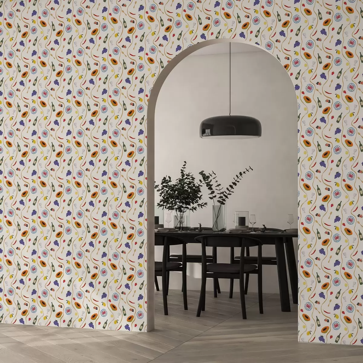 Ozadje Steklenice, papaja, limone in začimbe na svetlem ozadju a00802