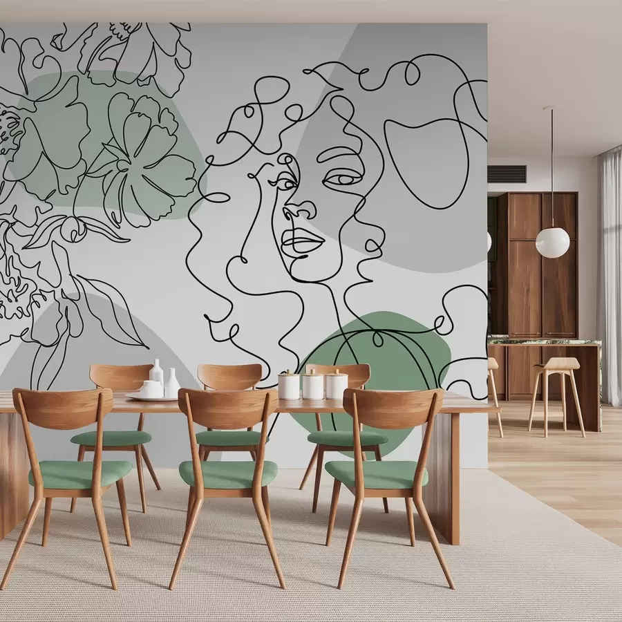 stenske poslikave Dekle v vrstah w04724v1