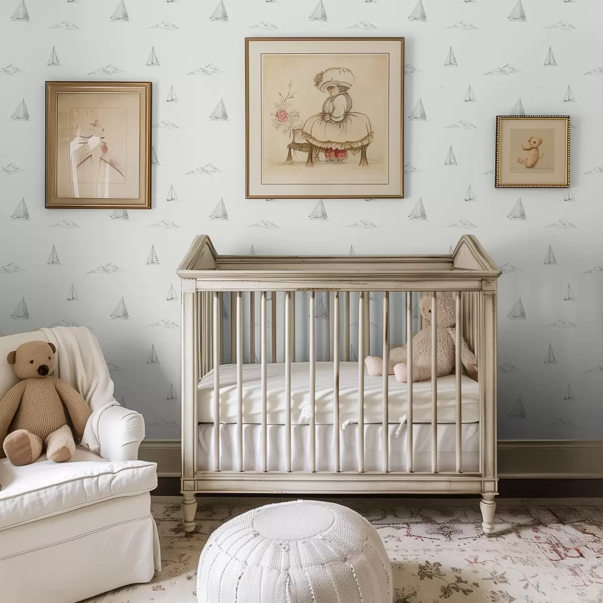 Ozadje Skica jaht in otokov, svetlo ozadje a00654v2