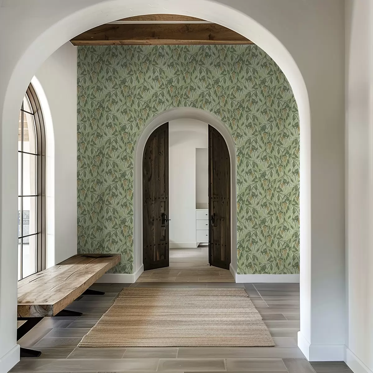 Ozadje Vejice z grozdi jagod na zelenem ozadju a00734 Ozadje Vejice z grozdi jagod na zelenem ozadju a00734