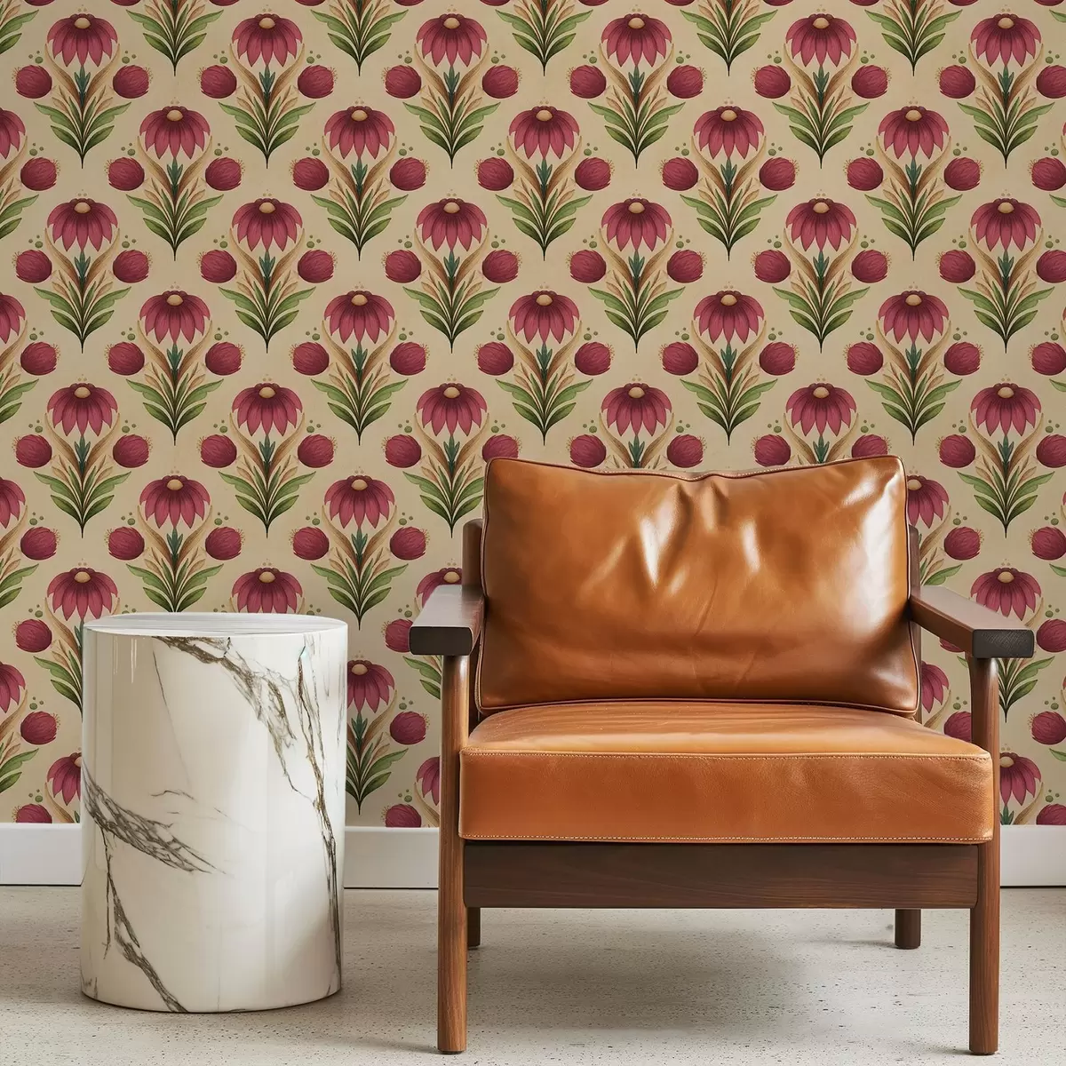 Ozadje Simetrični cvetlični ornament na topli bež barvi ozadja a00812v6 Ozadje Simetrični cvetlični ornament na topli bež barvi ozadja a00812v6