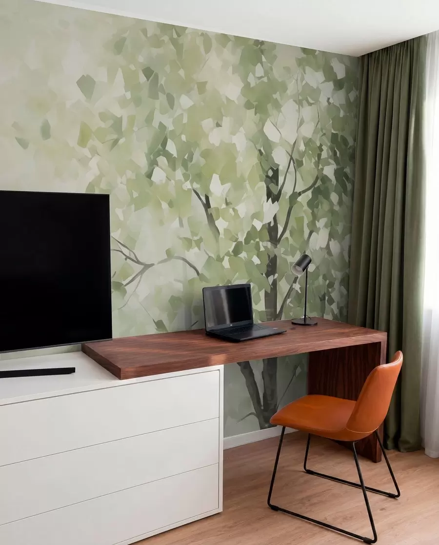 stenske poslikave Abstraktna drevesa, posnetek slike w04781