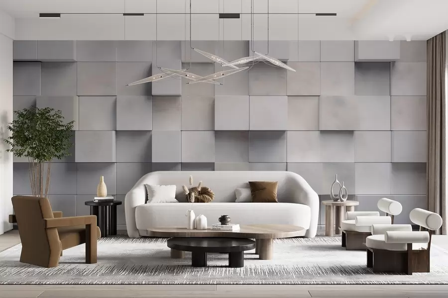 stenske poslikave Kvadratni bloki w04806