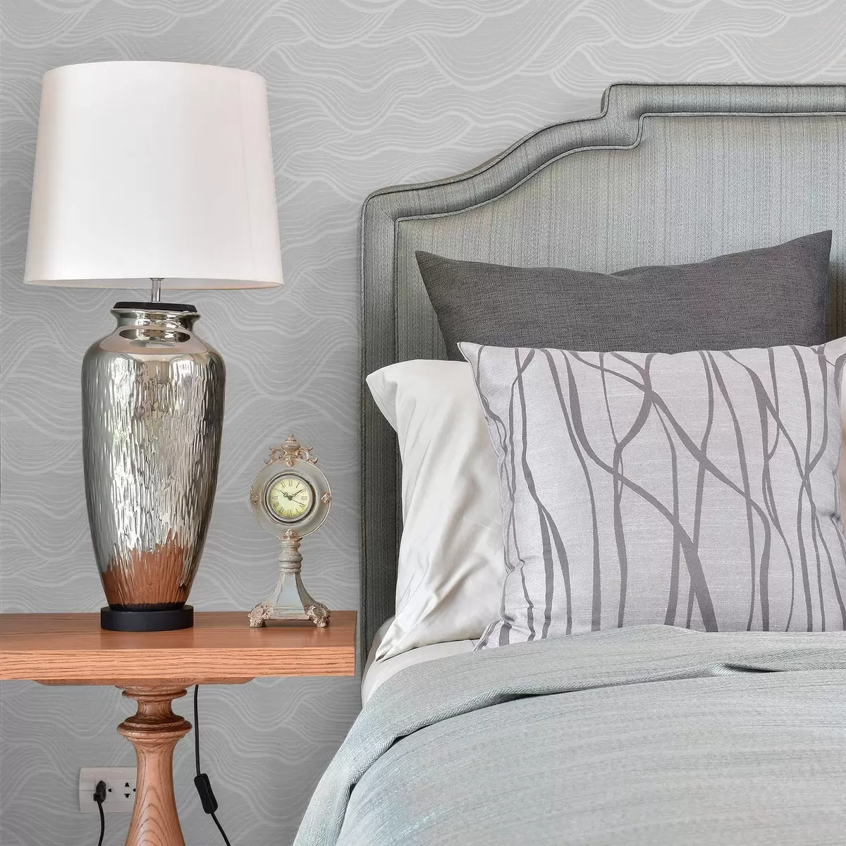 Ozadje Zelo svetlo sive valove z ritmom tankih črt a00682