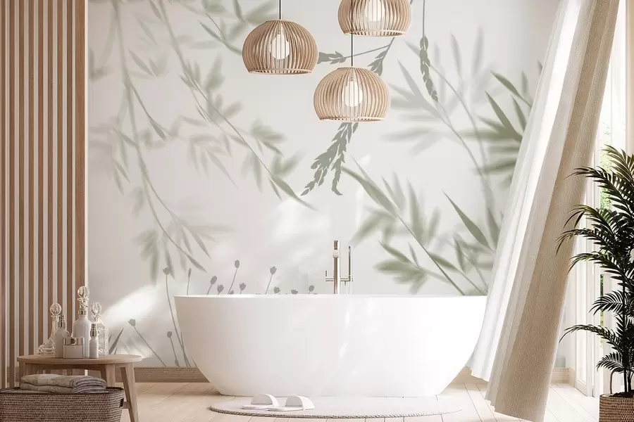 stenske poslikave Silhuete listja w04850