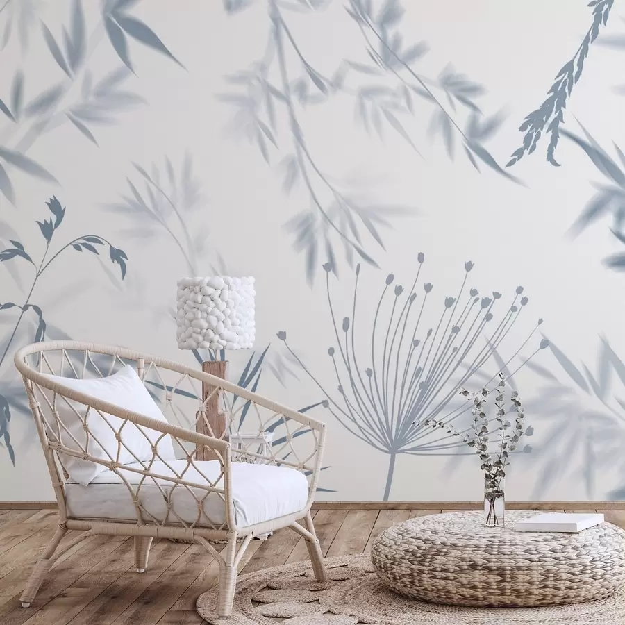 stenske poslikave Silhuete listja w04850v2