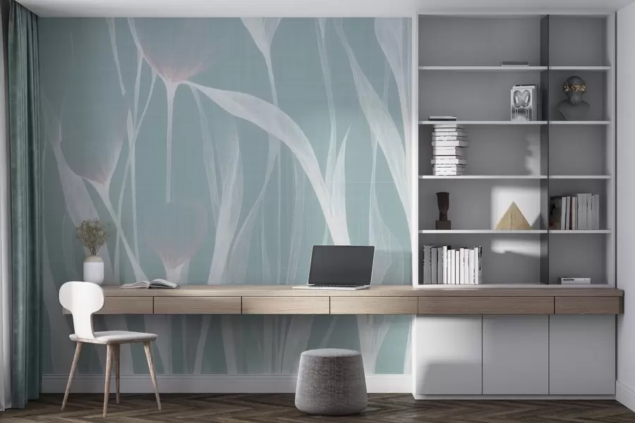 stenske poslikave Krhki prosojni tulipani w04831v2