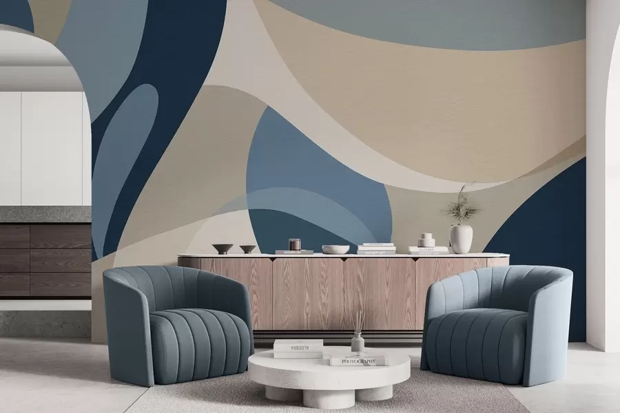 stenske poslikave Geometrijska abstrakcija w04843